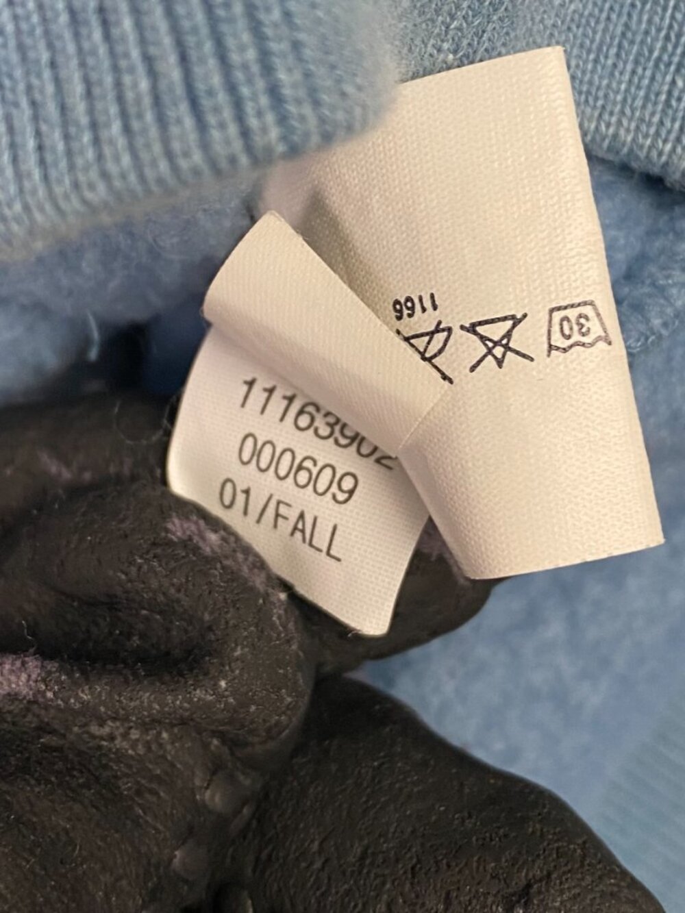Vintage Y2K GAP Fleece Hoodie Mens XL Light Blue Pullover - Picture 10 of 16
